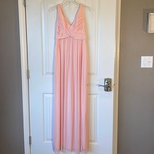 David’s bridal size 0 pale pink